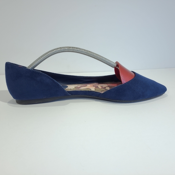 Steve Madden Girl Eezy Navy d'Orsay Flats - Picture 4 of 11